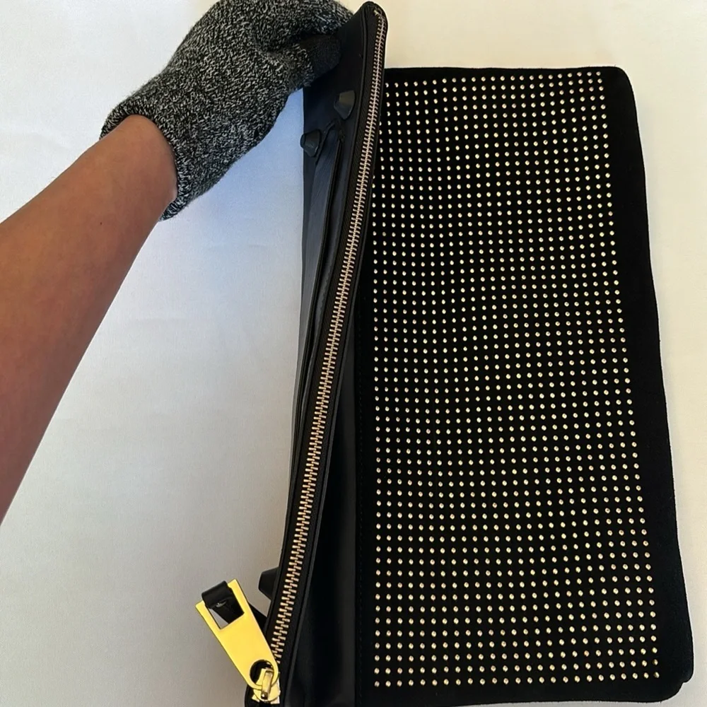 Vince Camuto Peri Convertible Clutch Black EUC